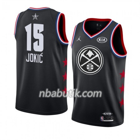 NBA Mænd Trøje Denver Nuggets Nikola Jokic 15 2019 All-Star Jordan Brand Sort Swingman NBA Mænd Trøje Denver Nuggets Nikola Jokic 15 2019 All-Star Jordan Brand Sort Swingman